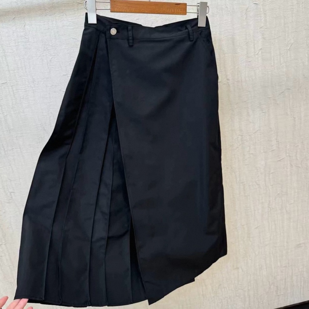 Max & Co. Black Midi Wrap Skirt